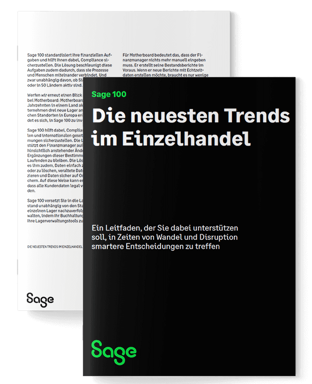 Sage eBooks für den Einzelhandel