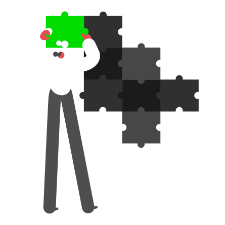  Human with Puzzle