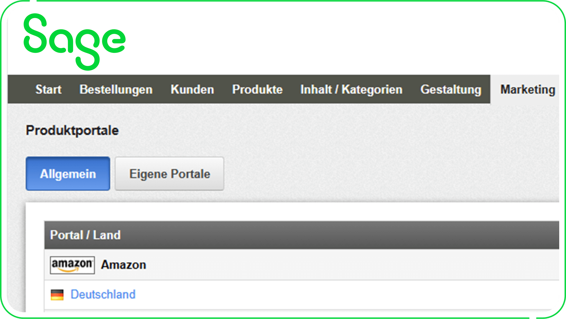 Sage 100: eBay, Amazon & Co