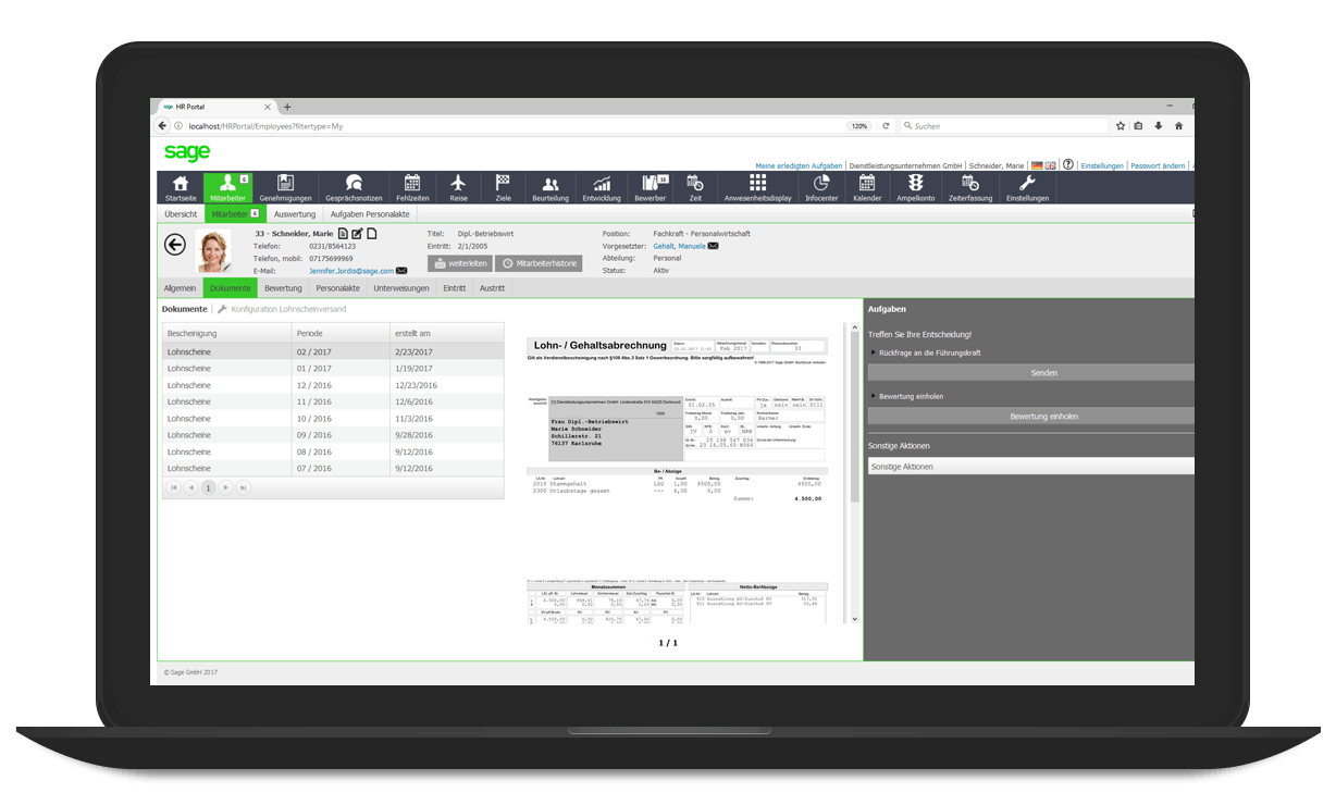 Vip Software Sage Sage HR Suite Cloud Plus – Ihre moderne Personalsoftware