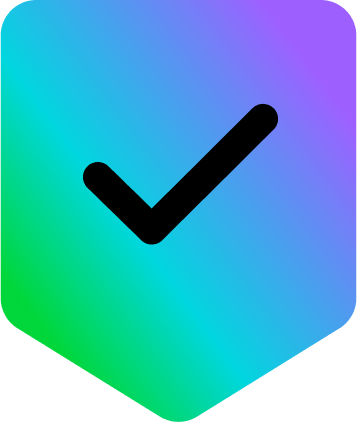 Shield logo with tick inside with Sage Ai colours