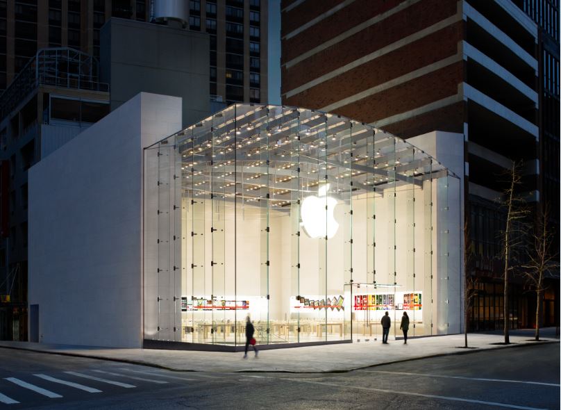 Apple ist auf der ganzen Welt berühmt. Zu sehen auf diesem Bild der Apple Store in New York. Quelle: www.apple.com