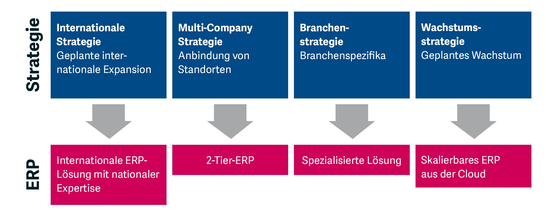 Strategiefelder ERP Architektur