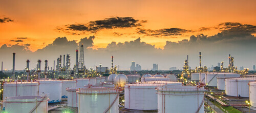 Chemical industry skyline