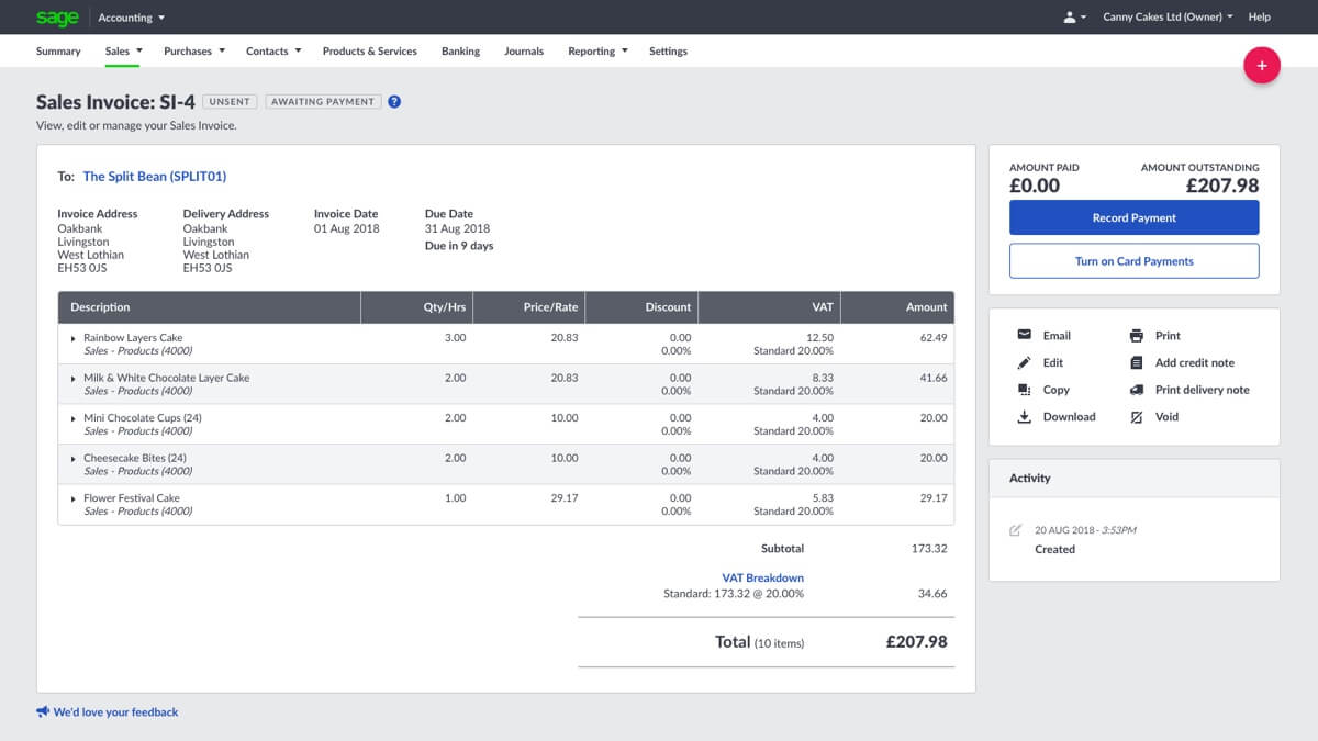 Invoicing - Business Cloud Accounting Software | Sage UK