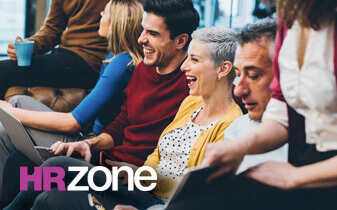 From employee engagement to employee experience: Why it's time to change perspectives webinar photo of smiling colleagues in meeting