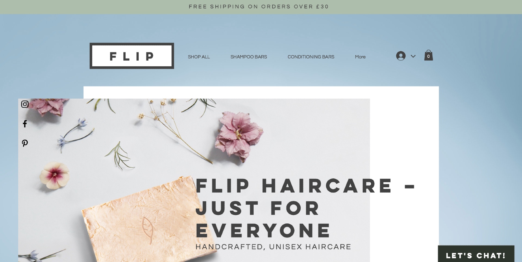 Flip Haircare online page