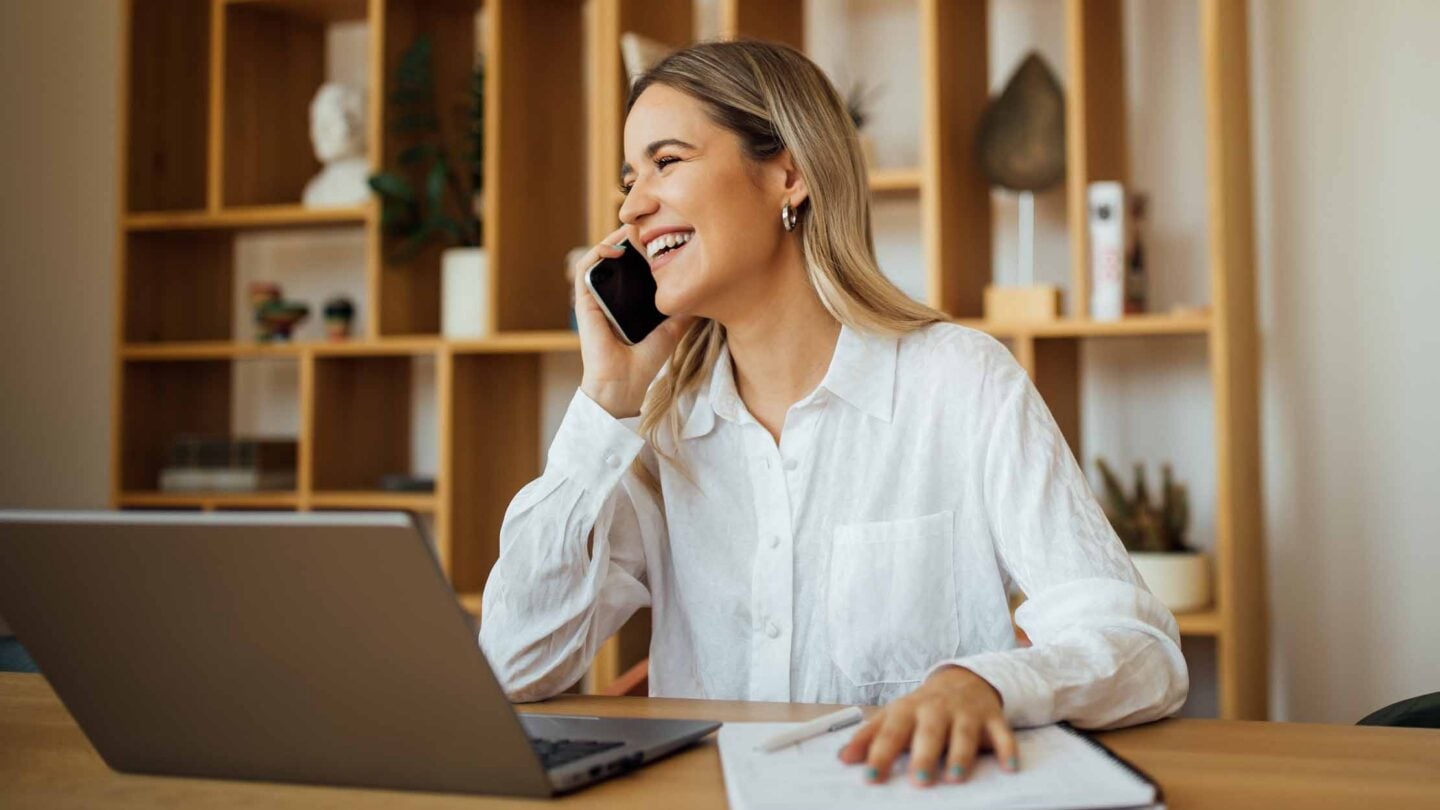 An accountant looking at accounts receivable data