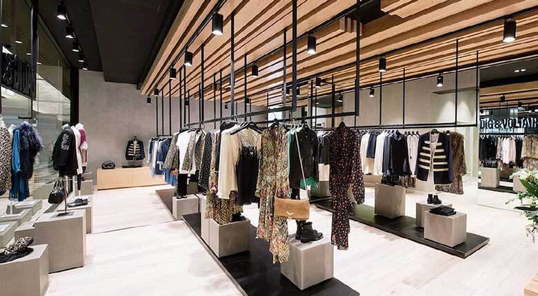 Une boutique Zadig & Voltaire, utilisateur Sage FRP 1000