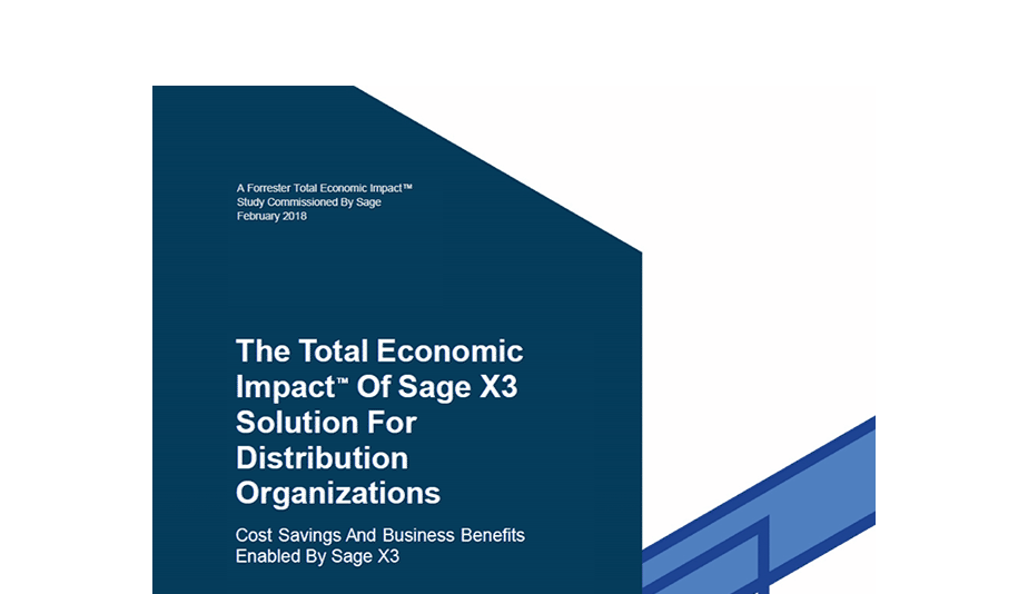 The Total Economic Impact of Sage X3 for Distribution Organisations