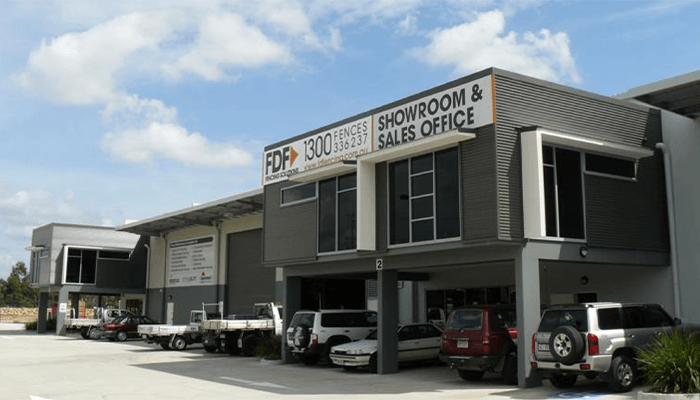 External view of office in business park