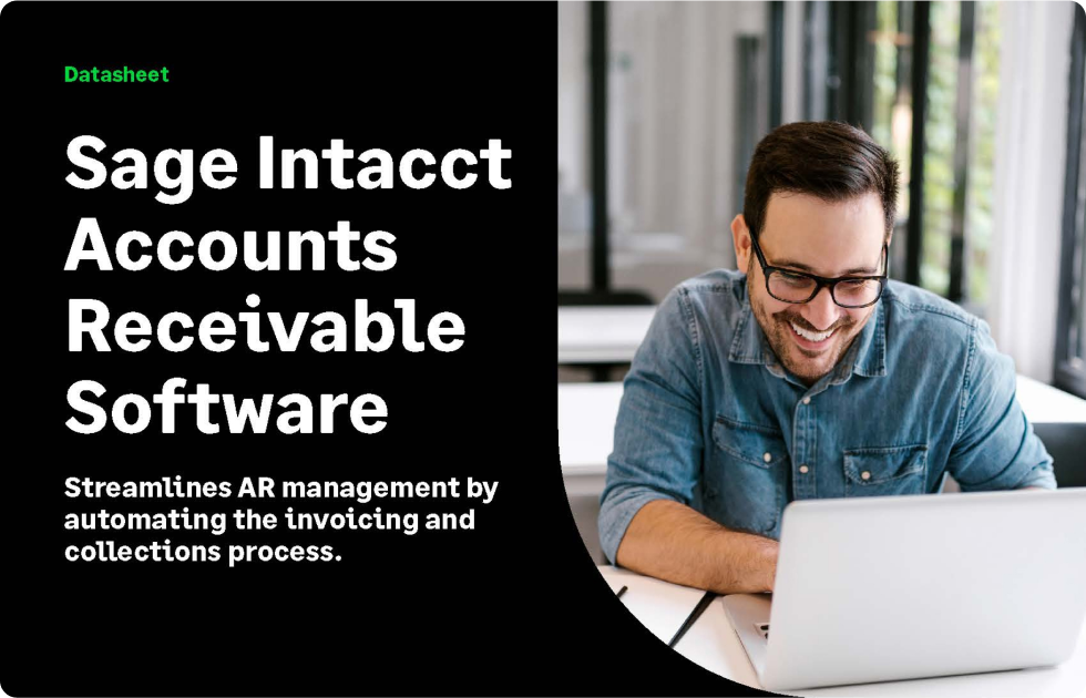 Sage Intacct Accounts Receivable software datasheet