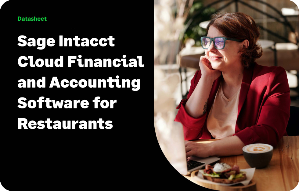 Sage Intacct cloud financial and accounting software for restaurants datasheet