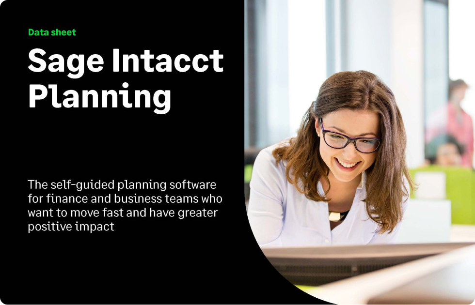Sage Intacct planning datasheet