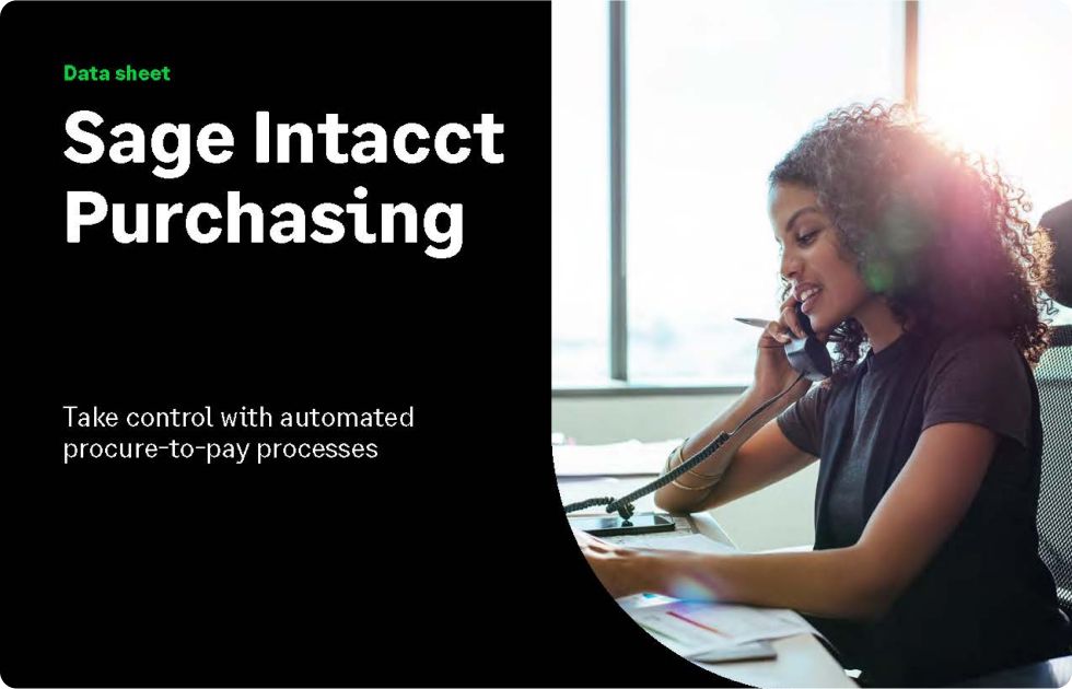 Sage intacct purchasing datasheet
