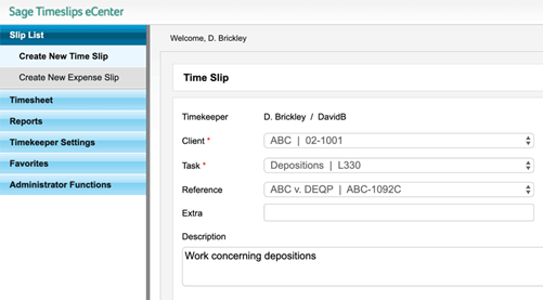 Time Slips Program Time Tracking and Billing Software by Timeslips | Sage US