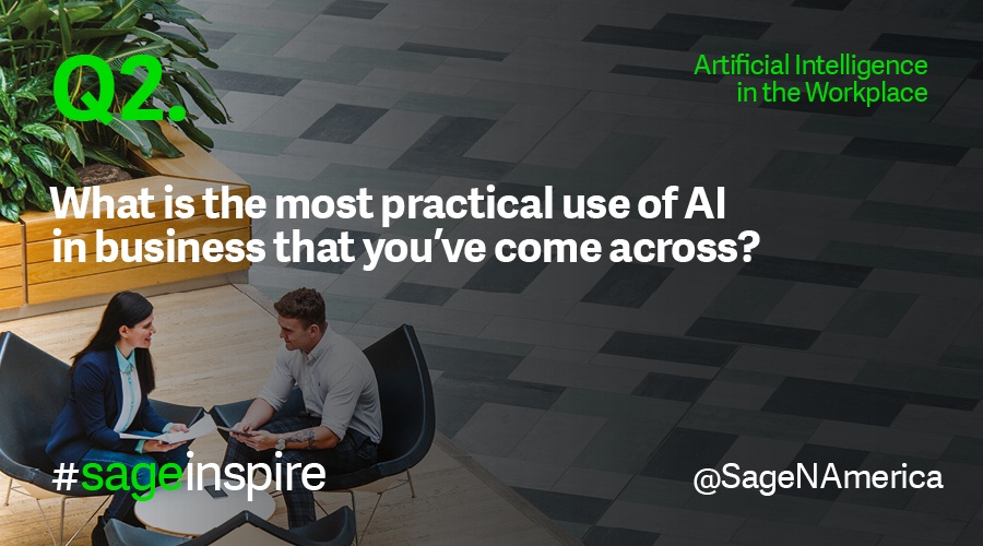 What is the most practical use of AI in business that you've come across?