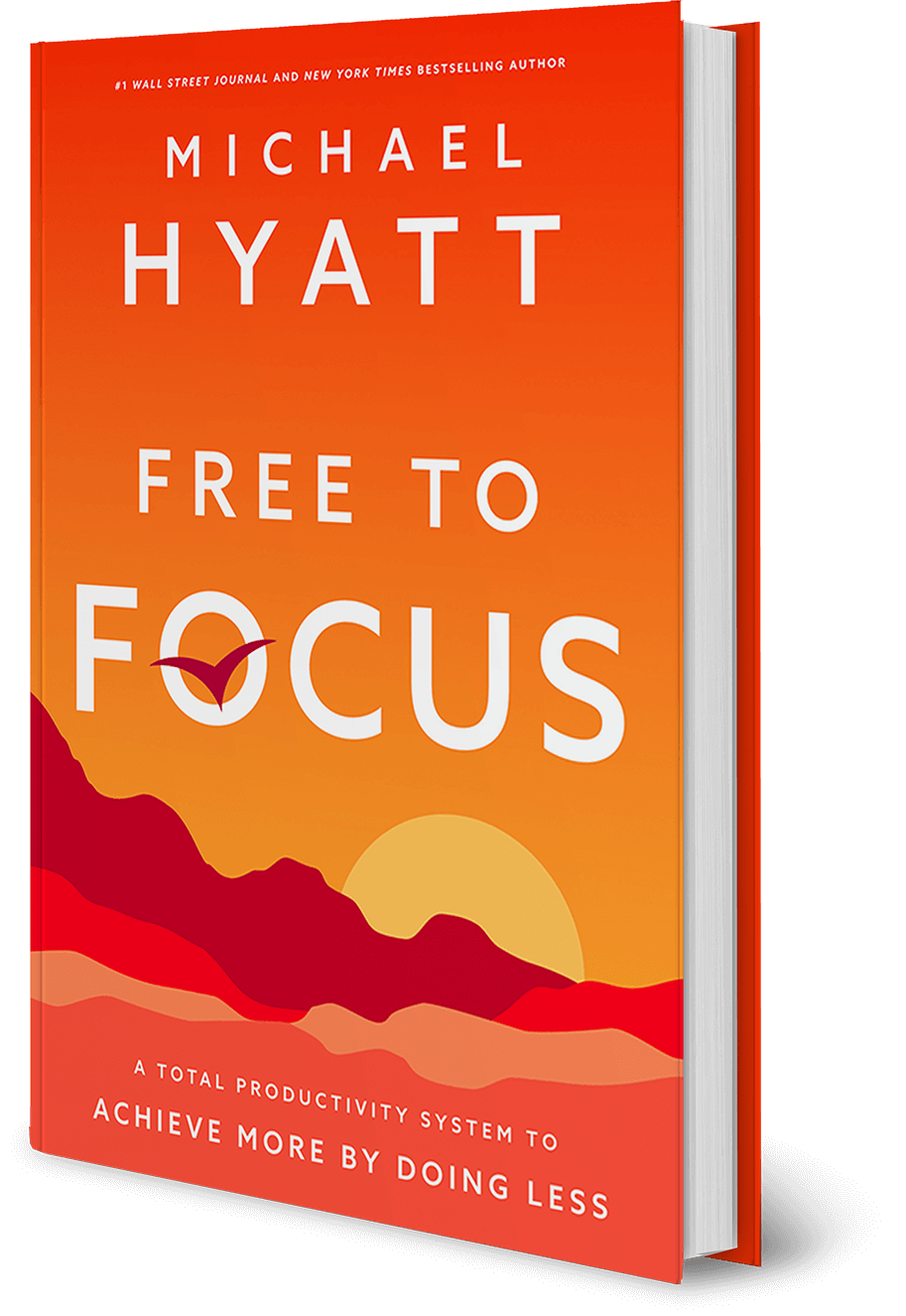 The cover image of 'Free to Focus' featuring a landscape backdrop and a bird flying through the headline