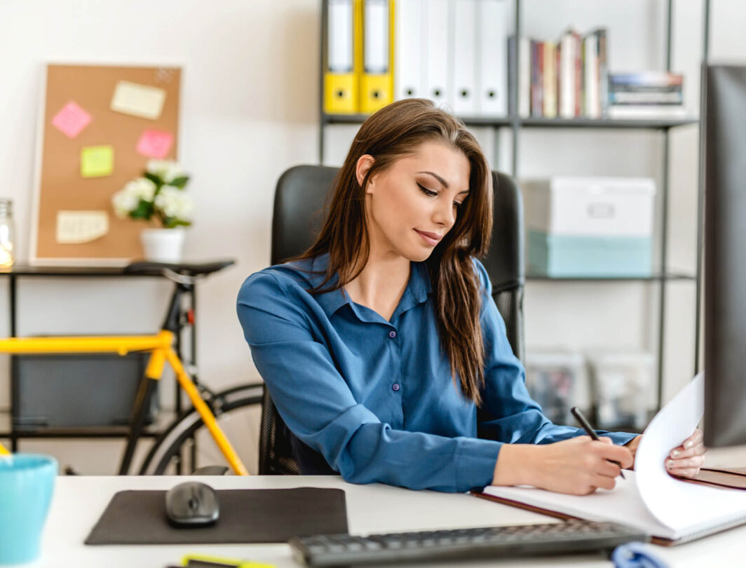 Accountant doing paperwork