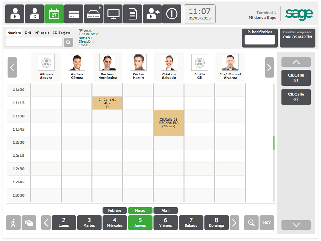 agenda Sage TPV Online