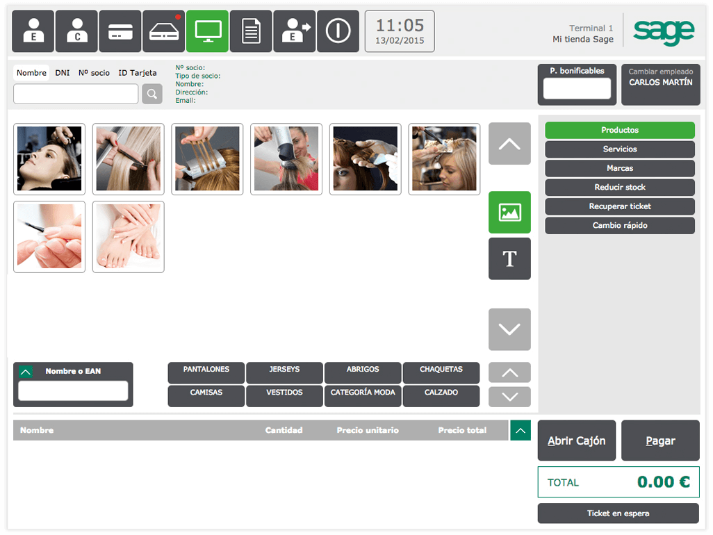 Servicios Sage TPV Online