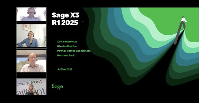 Replay webinar de présentation de la R1 - 2025 de Sage X3 V12