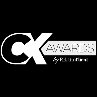 Logo CX Awards blanc sur noir