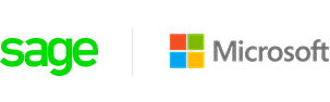 Logo Sage et Microsoft