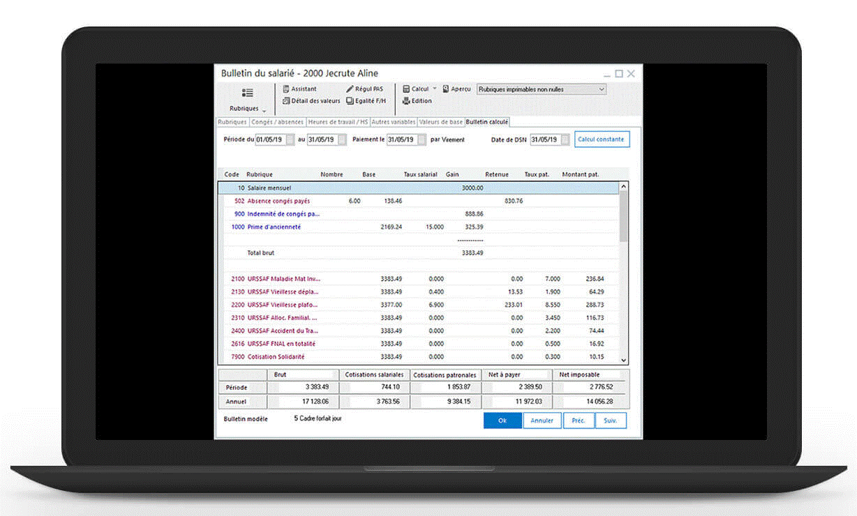 Créez facilement vos bulletins de salaire